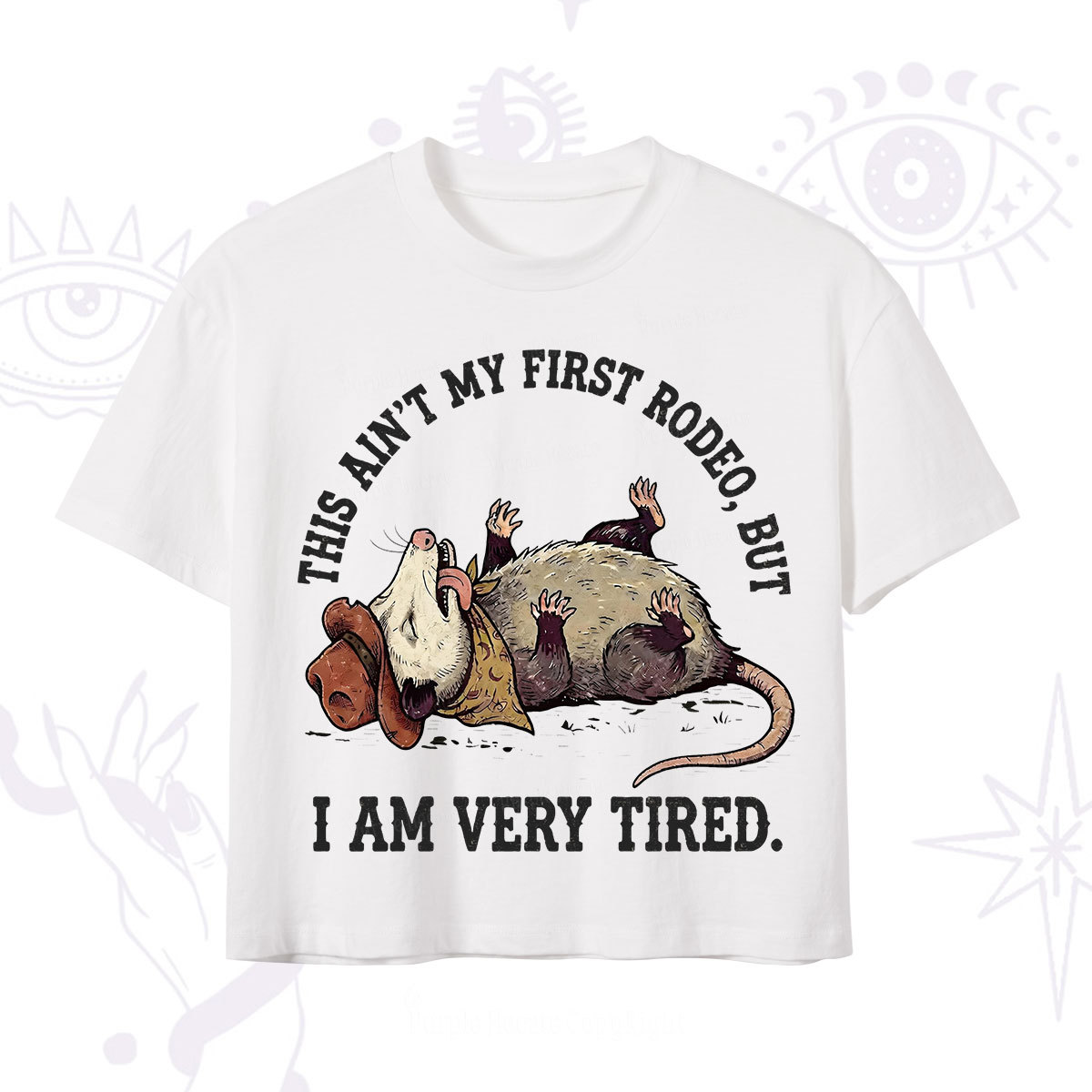 Purplehecate This Ain't My First Rodeo Crop T-Shirt