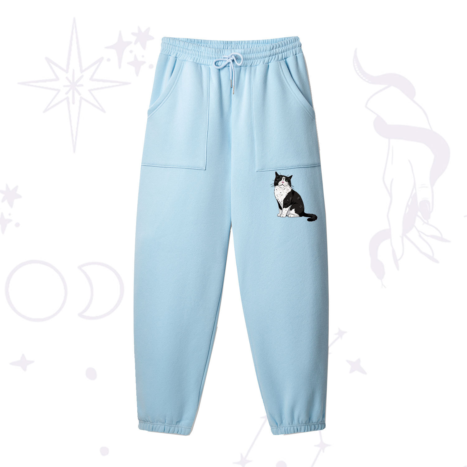 Purplehecate Sorry I Can't Go I'm an Indoor Cat Fleece Sweatpants