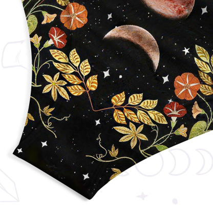 Purplehecate Moon Phase Floral One-Piece Swimsuit