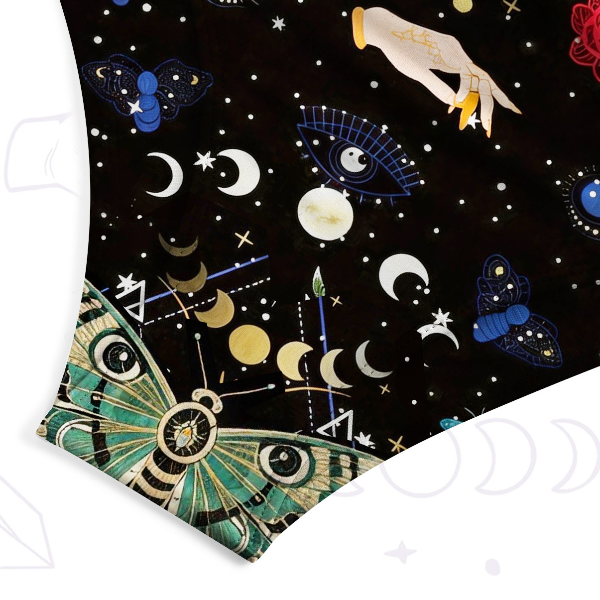 Purplehecate Moonlight Metamorphosis One-Piece Swimsuit