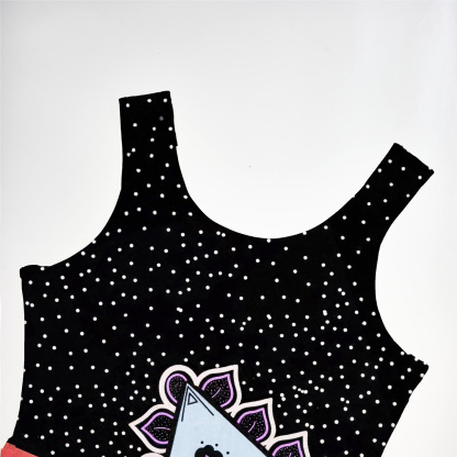 Purplehecate Prism of Rainbow Mesh Maxi Tank Beach Dress