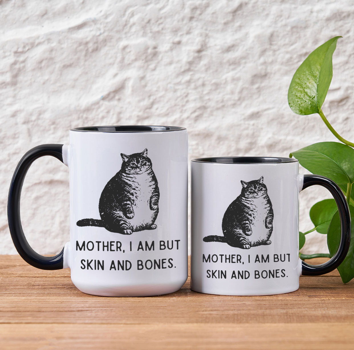 Purplehecate Cat Mother I Am But Skin And Bones Mug