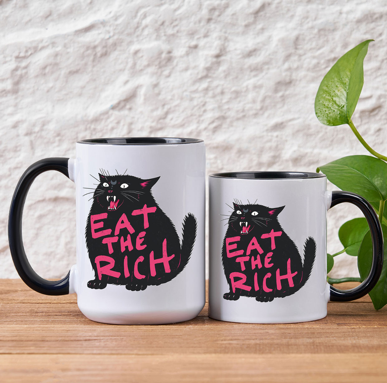 Purplehecate Eat The Rich Cat Mug