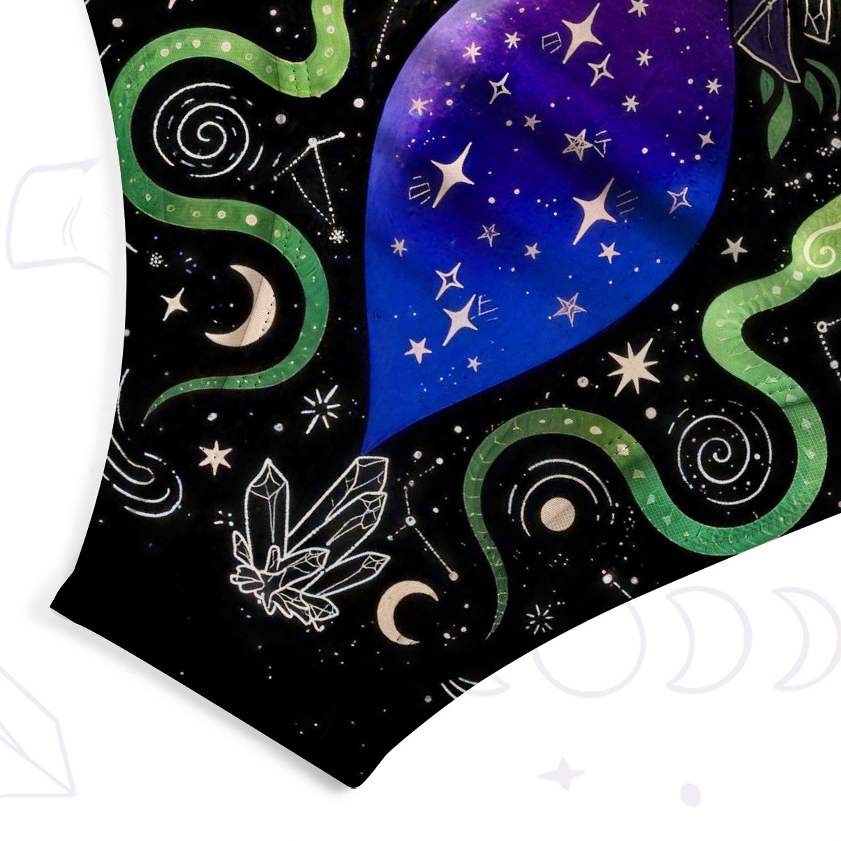 Purplehecate Moon Witch Garden One-Piece Swimsuit