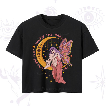 Purplehecate Look For The Stars Crop T-Shirt