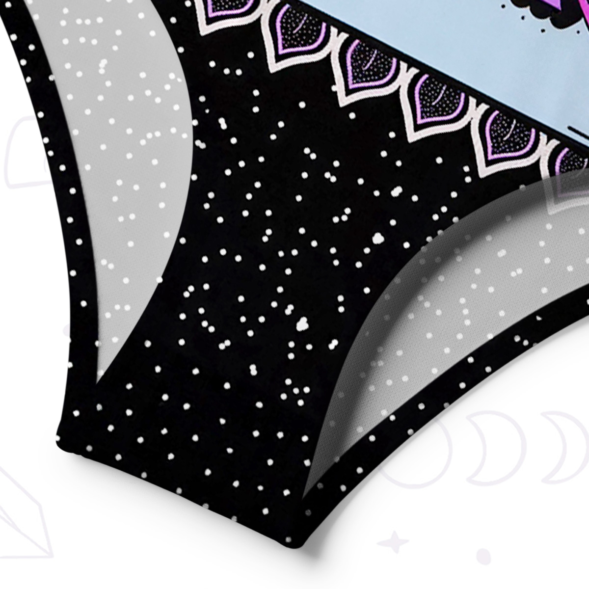 Purplehecate Prism of Rainbow One-Shoulder One-Piece Swimsuit