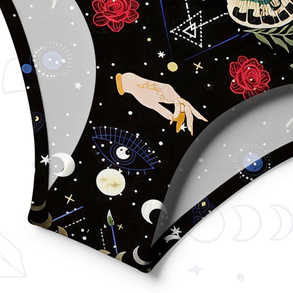 Purplehecate Moonlight Metamorphosis One-Shoulder One-Piece Swimsuit