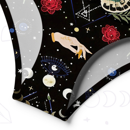 Purplehecate Moonlight Metamorphosis One-Shoulder One-Piece Swimsuit