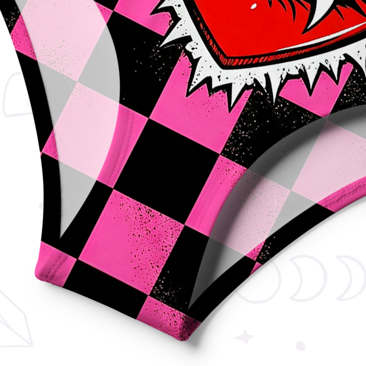 Purplehecate Heart of a Demon One-Shoulder One-Piece Swimsuit