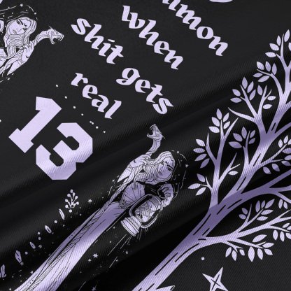 Purplehecate Be The Ancestor They Summon When Shit Gets Real Crop Sports Jersey