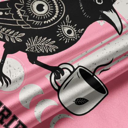 Purplehecate Hello Darkness My Old Friend Crop Jersey Top