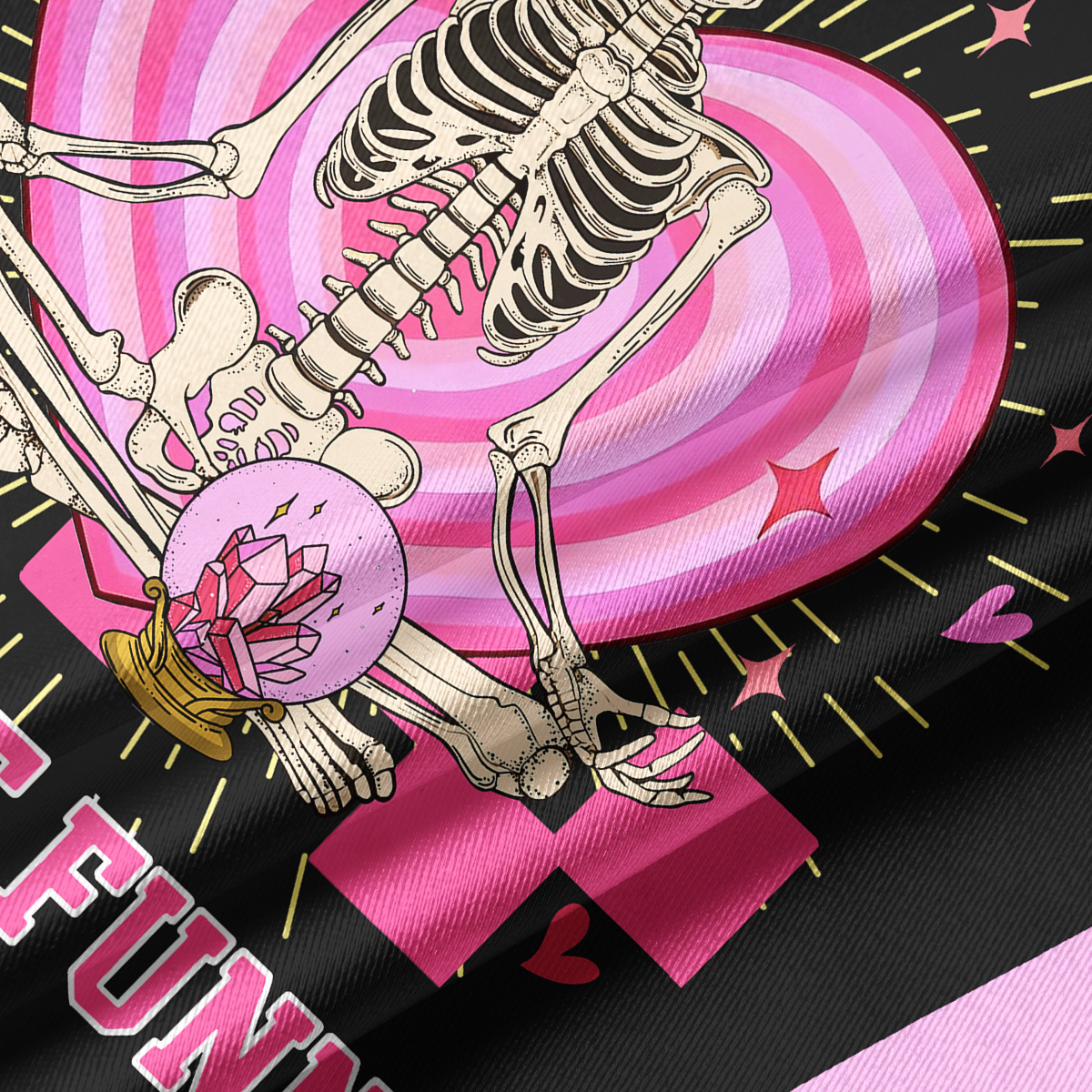 Purplehecate At Least My Trauma Made Me Funny Crop Jersey Top