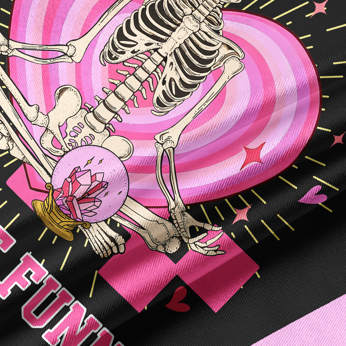 Purplehecate At Least My Trauma Made Me Funny Crop Jersey Top