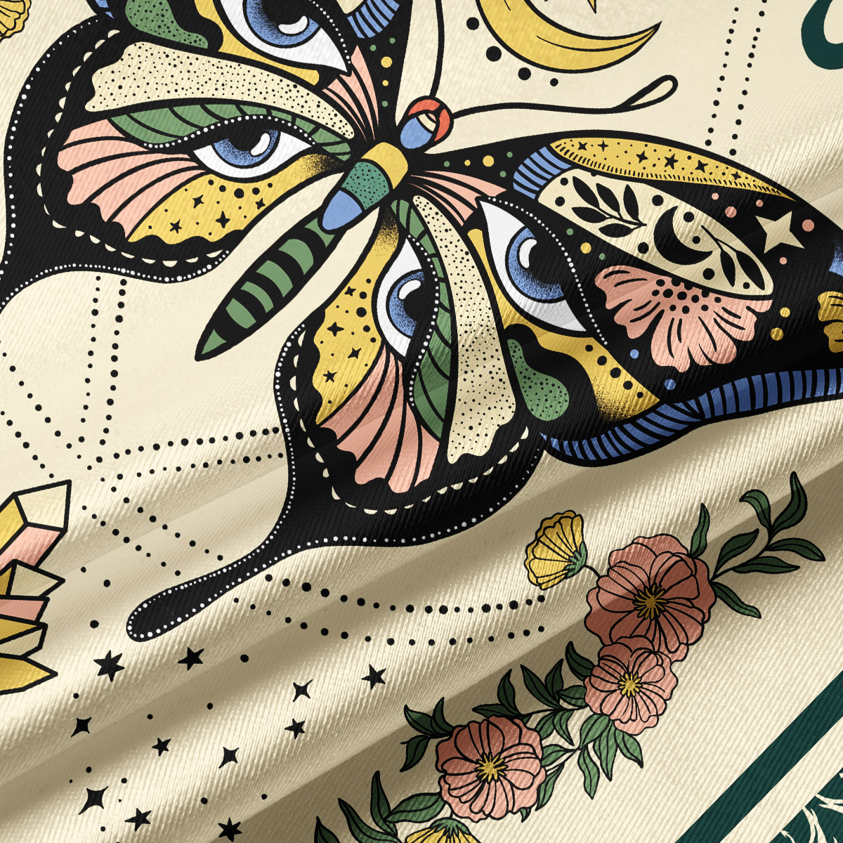 Purplehecate Magical Soul Crop Jersey Top