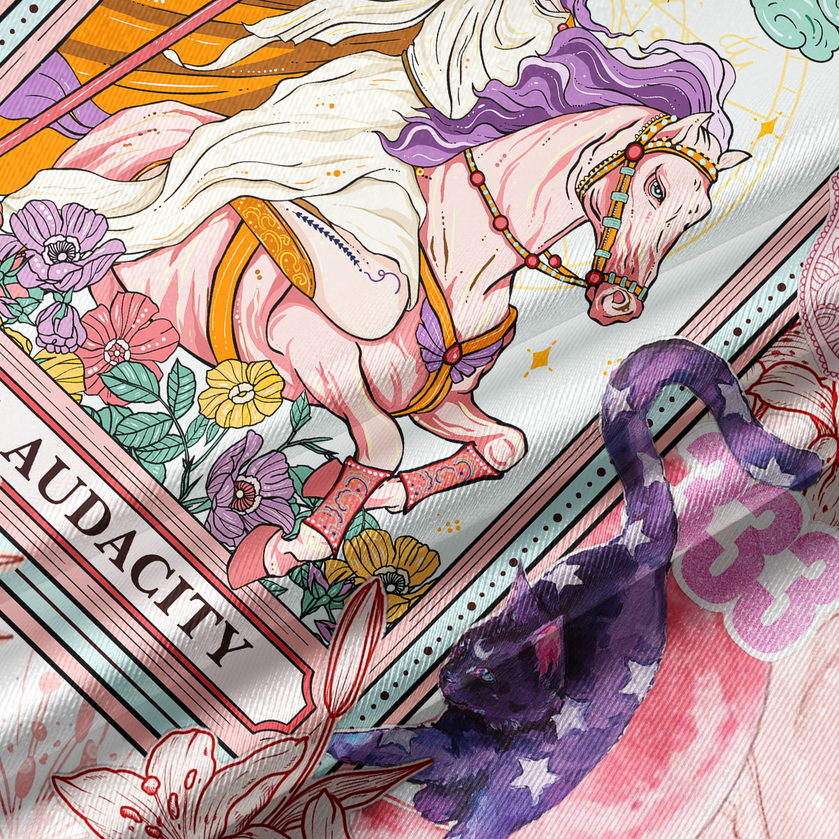 Purplehecate The Audacity Tarot Card  Crop Jersey Top