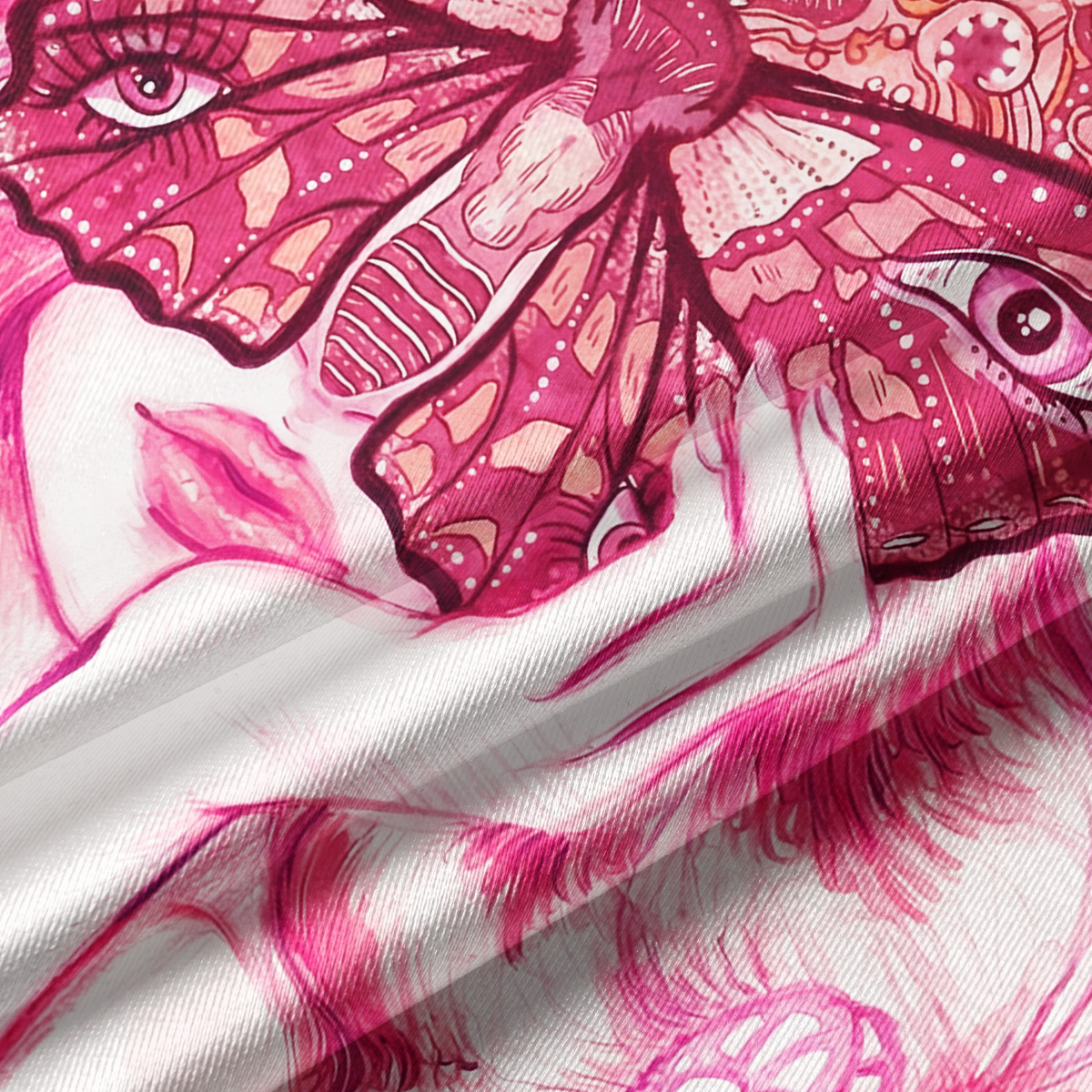 Purplehecate Butterfly Witchy Crop Jersey Top