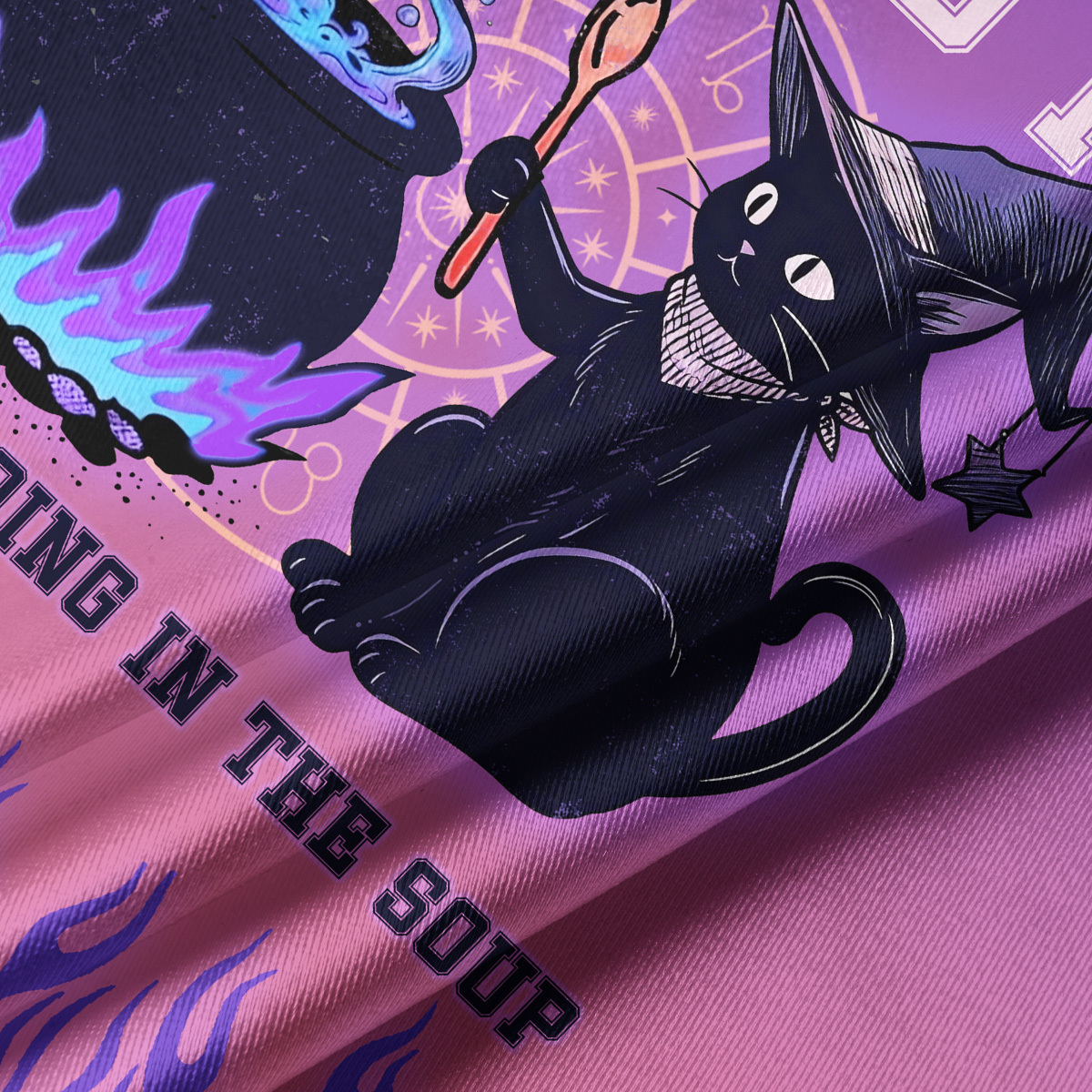 Purplehecate That's It You're Going In The Soup Crop Jersey Top