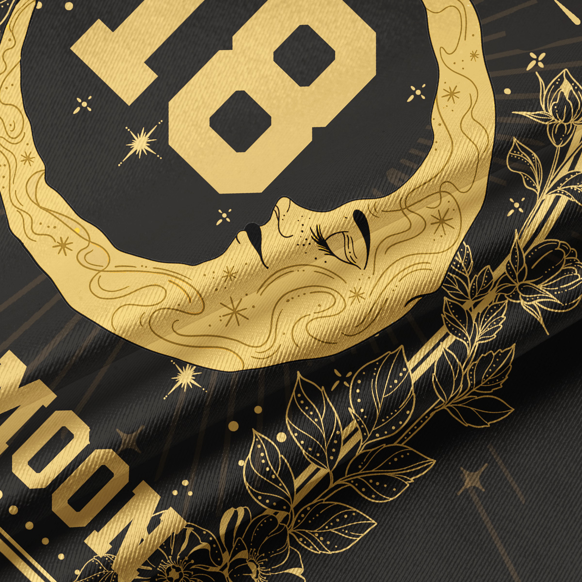 Purplehecate The Moon Crop Jersey Top