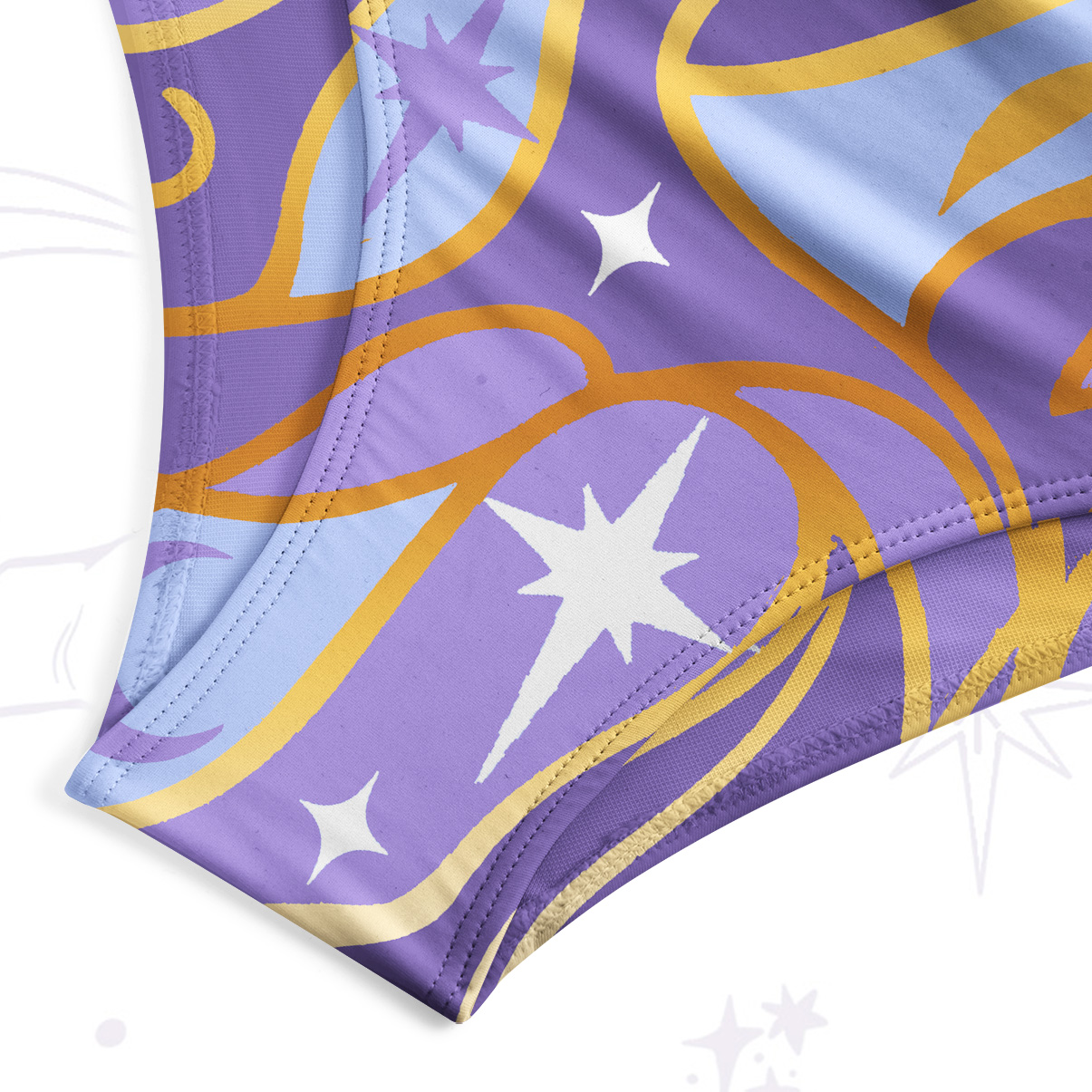 Purplehecate Divination Night Print Tank One Piece Swimsuit