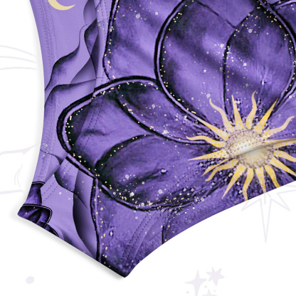Purplehecate Moonlit Petals and Wings Tank One Piece Swimsuit