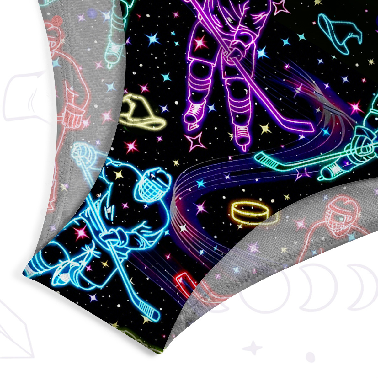 Purplehecate Neon Night Hockey One-Piece Swimsuit