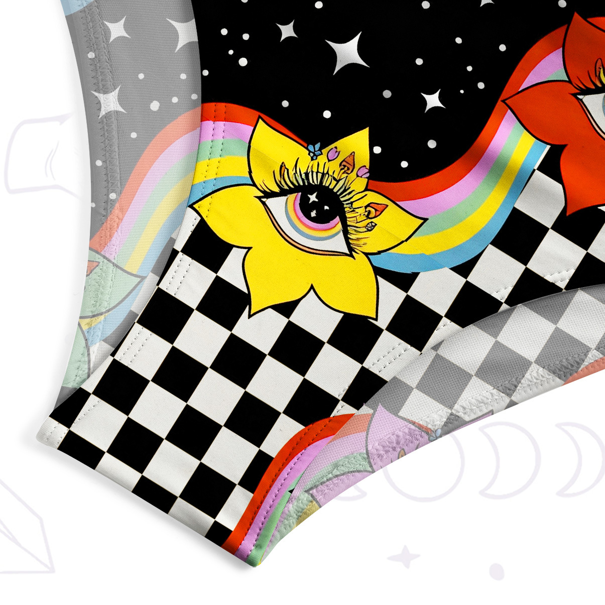 Purplehecate Enchanted Mushroom Eye Blossom One-Piece Swimsuit