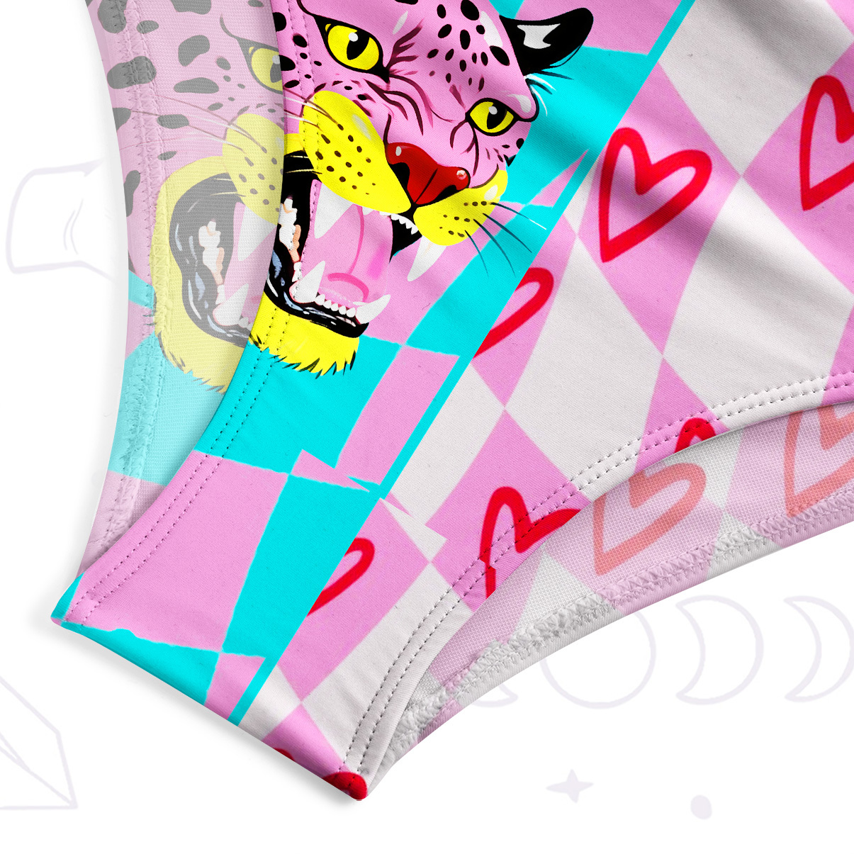 Purplehecate Savage Leopard Evil Eye One-Piece Swimsuit