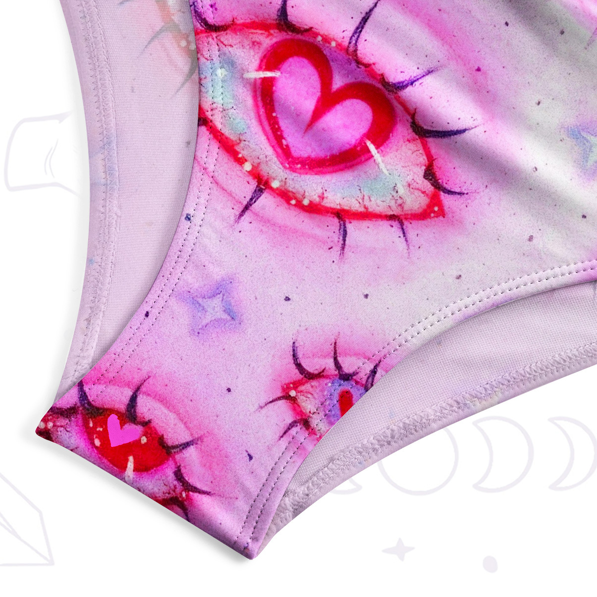 Purplehecate Mystic Love-Eye One-Piece Swimsuit