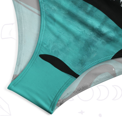 Purplehecate Alien Lake Monster Encounter One-Piece Swimsuit