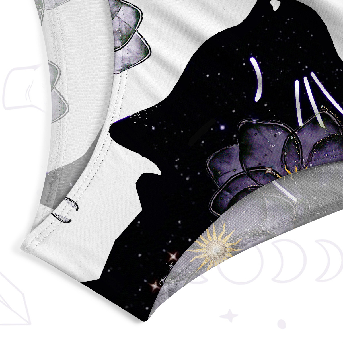 Purplehecate Starlit Cats & Butterflies One-Piece Swimsuit