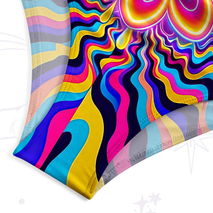 Purplehecate Psychedelic Bloom Tank One Piece Swimsuit