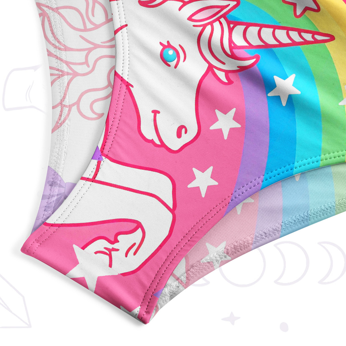 Purplehecate Dreamy Rainbow Unicorn One-Piece Swimsuit