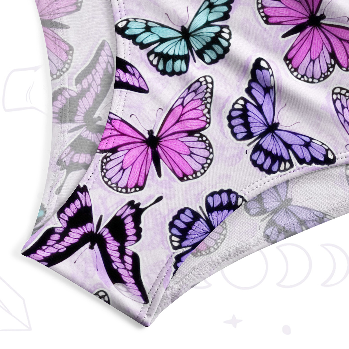 Purplehecate Whimsical Butterfly One-Piece Swimsuit