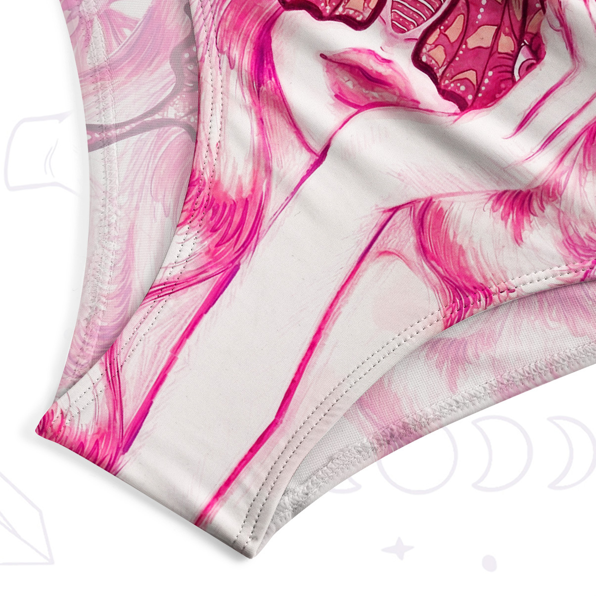 Purplehecate Butterfly Witchy One-Piece Swimsuit