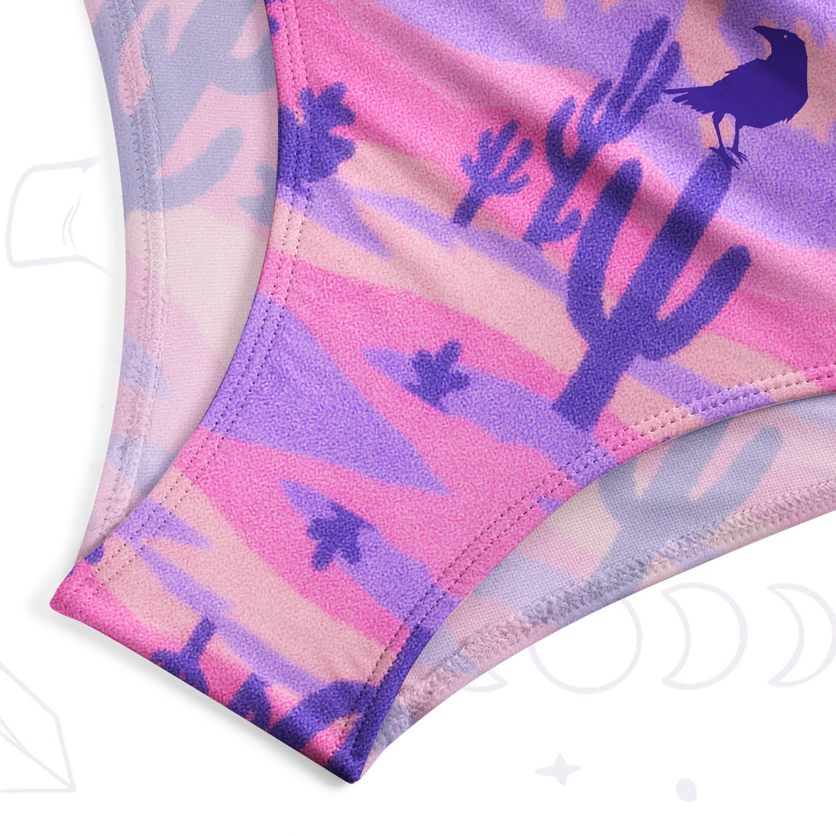 Purplehecate Mystic Desert Dragons One-Piece Swimsuit