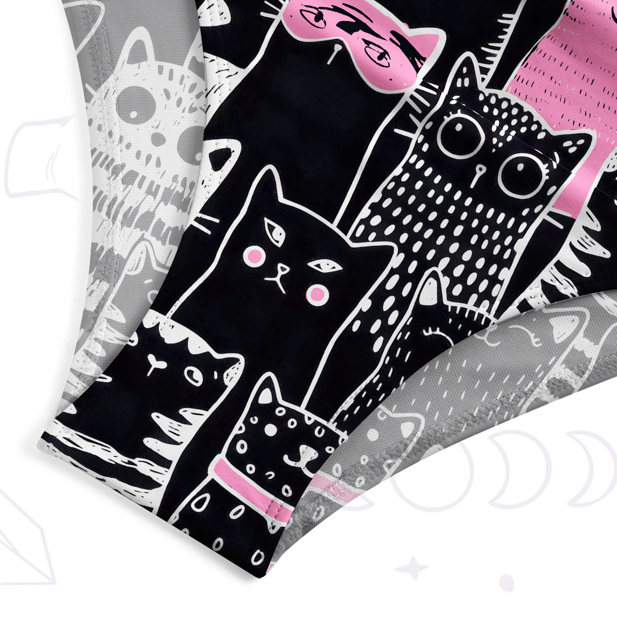 Purplehecate Cute Cat All Over Print One-Piece Swimsuit