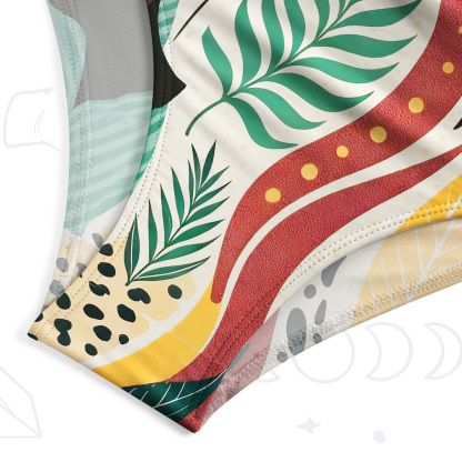 Purplehecate Mystic Forest Cat One-Piece Swimsuit