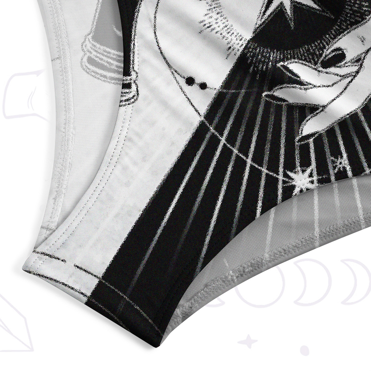 Purplehecate Mystic Duality Hands One-Piece Swimsuit