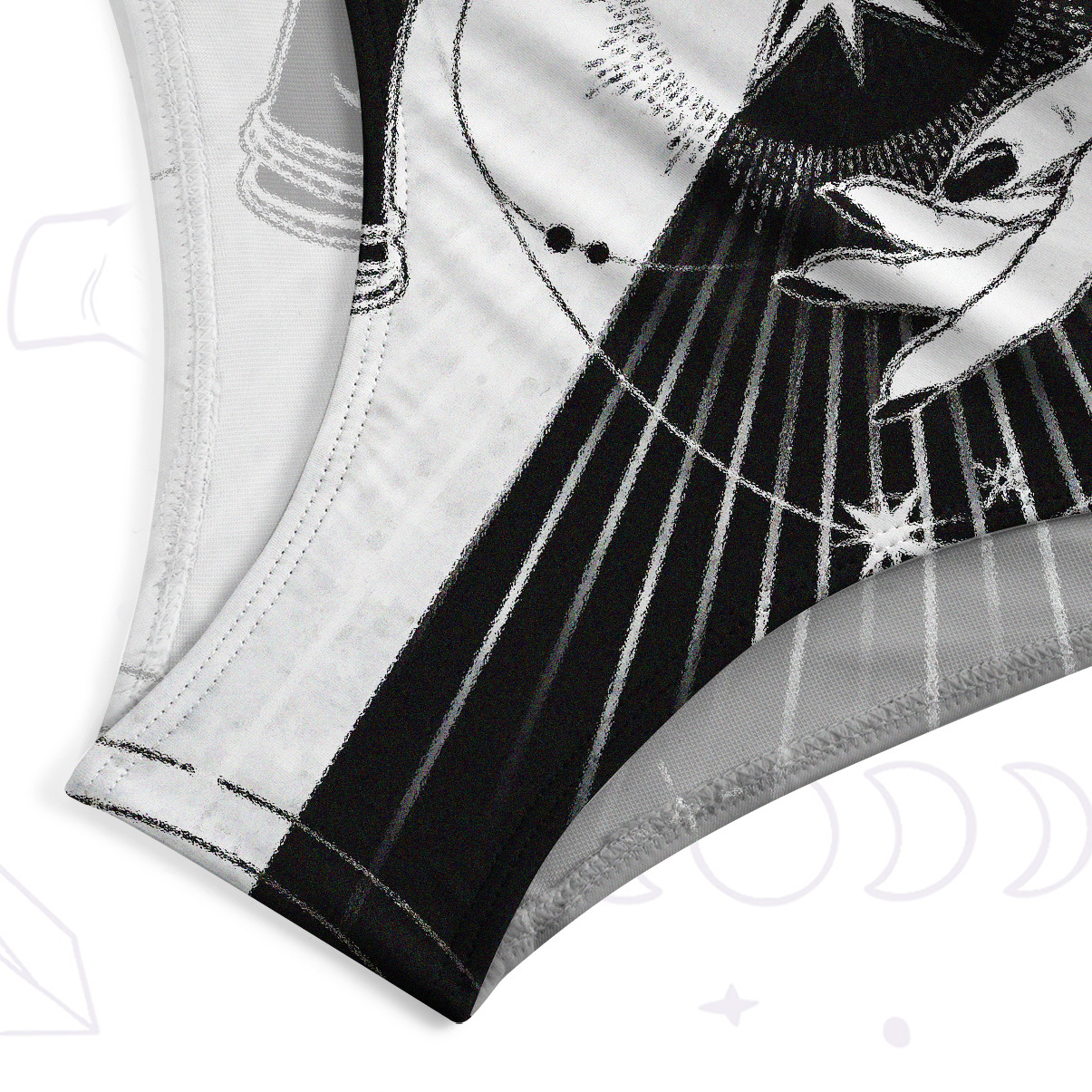 Purplehecate Mystic Duality Hands One-Piece Swimsuit