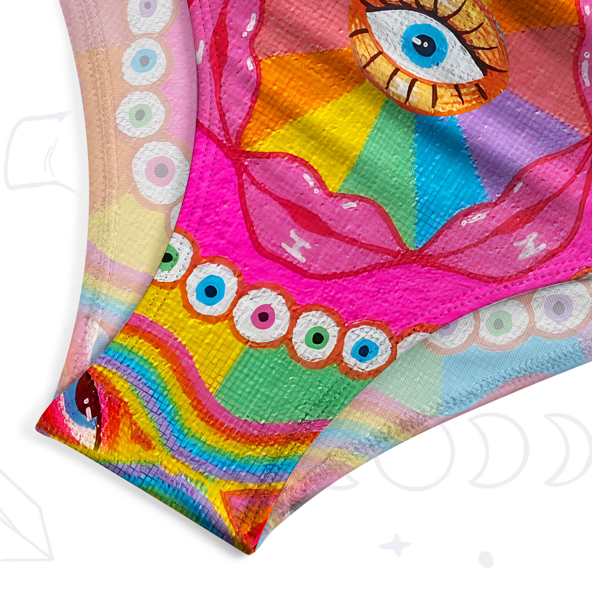 Purplehecate Chromatic Dreamwave One-Piece Swimsuit