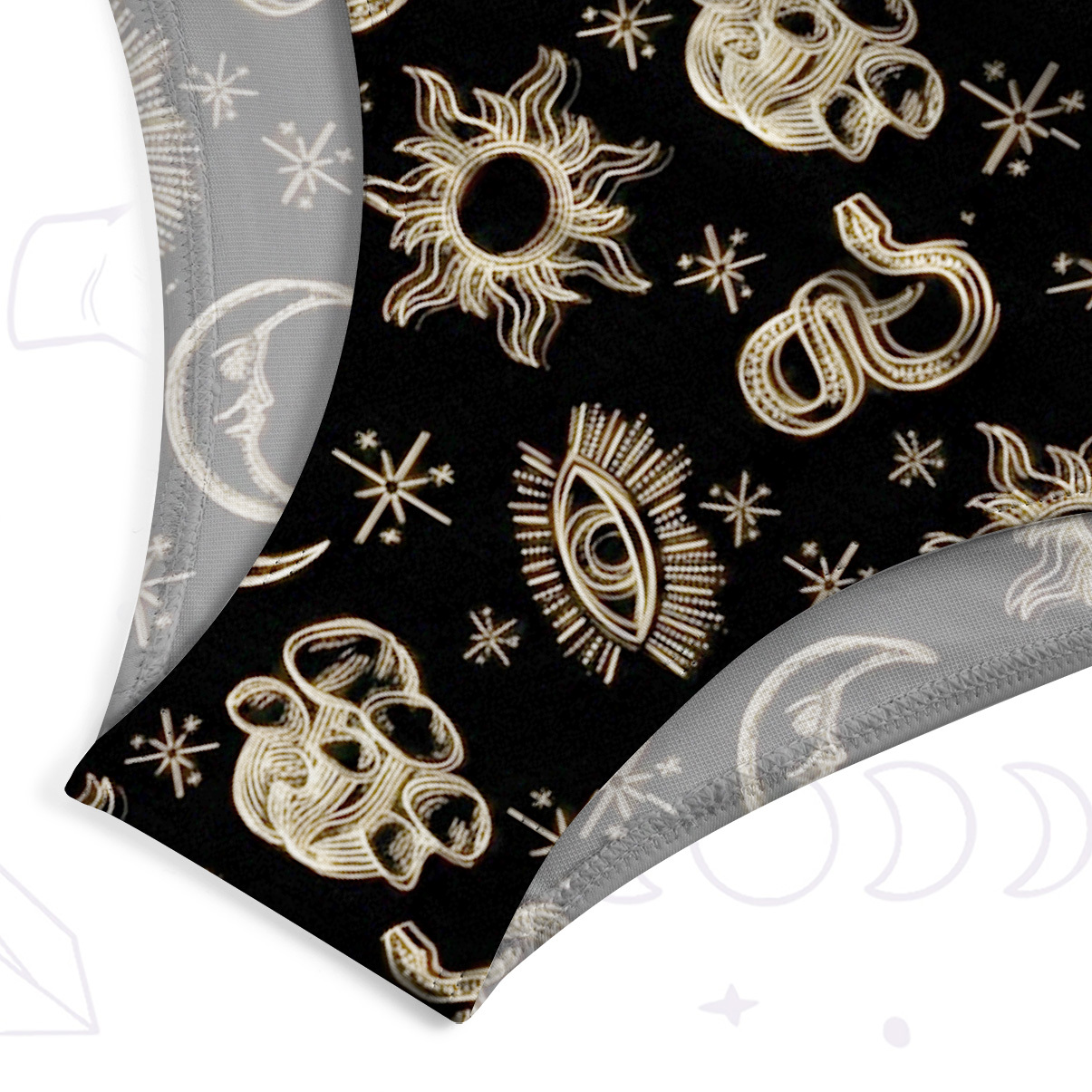 Purplehecate Eye of the Serpent Stars One-Piece Swimsuit