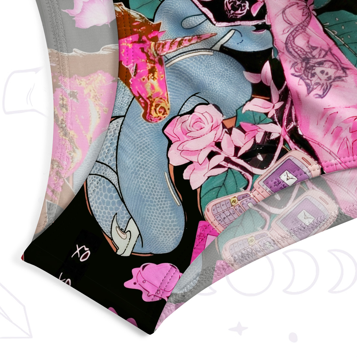 Purplehecate Pink Witch Spell One-Piece Swimsuit