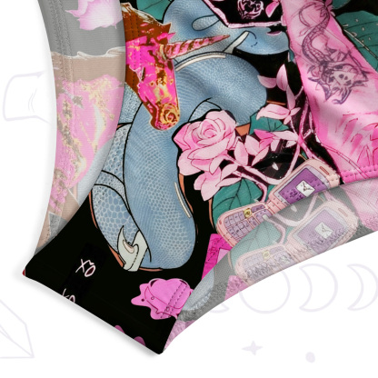 Purplehecate Pink Witch Spell One-Piece Swimsuit