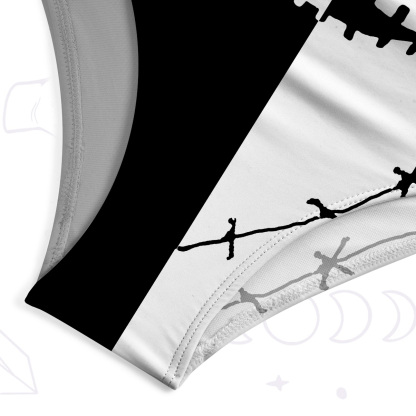 Purplehecate Grim Skeleton King One-Piece Swimsuit