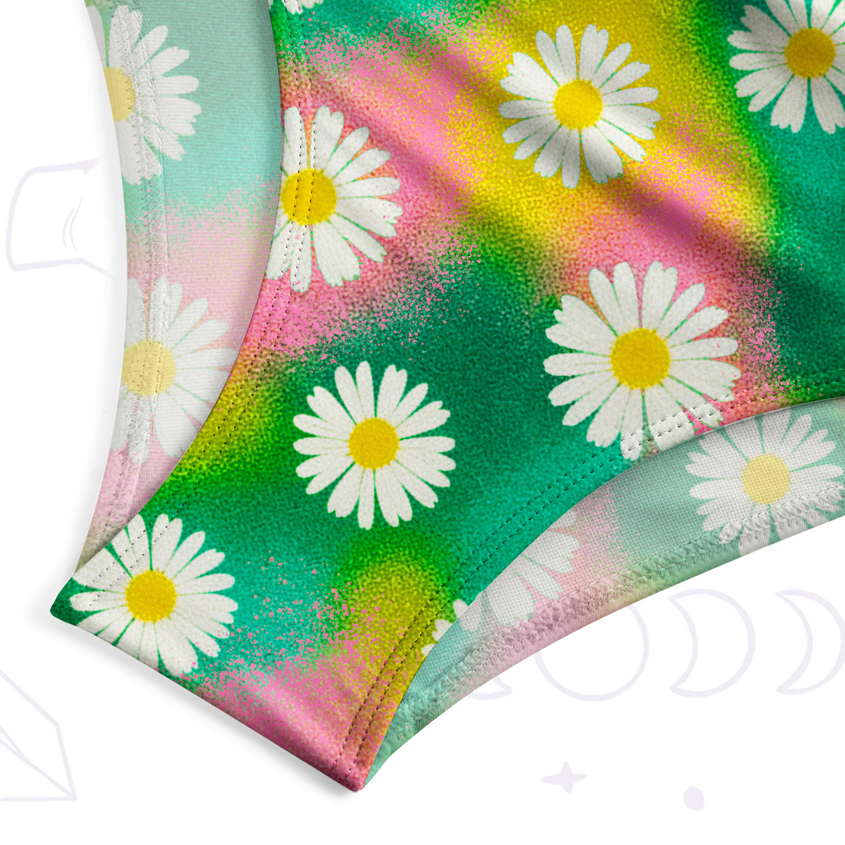 Purplehecate Enchanted Daisy Spring Romance One-Piece Swimsuit