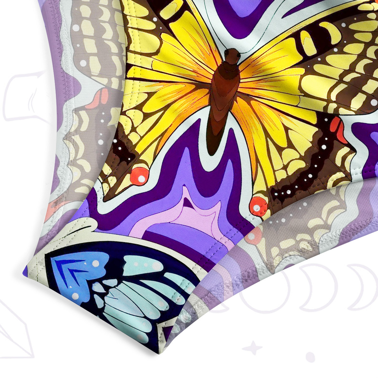 Purplehecate Psychedelic Butterfly One-Piece Swimsuit