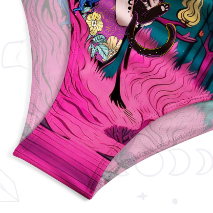Purplehecate The Witch and Her Familia One-Piece Swimsuit