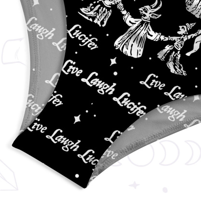 Purplehecate Live Laugh Lucifer One-Piece Swimsuit