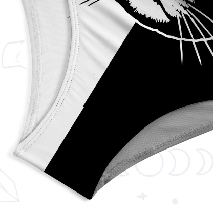 Purplehecate Hypnotic Cat One-Piece Swimsuit