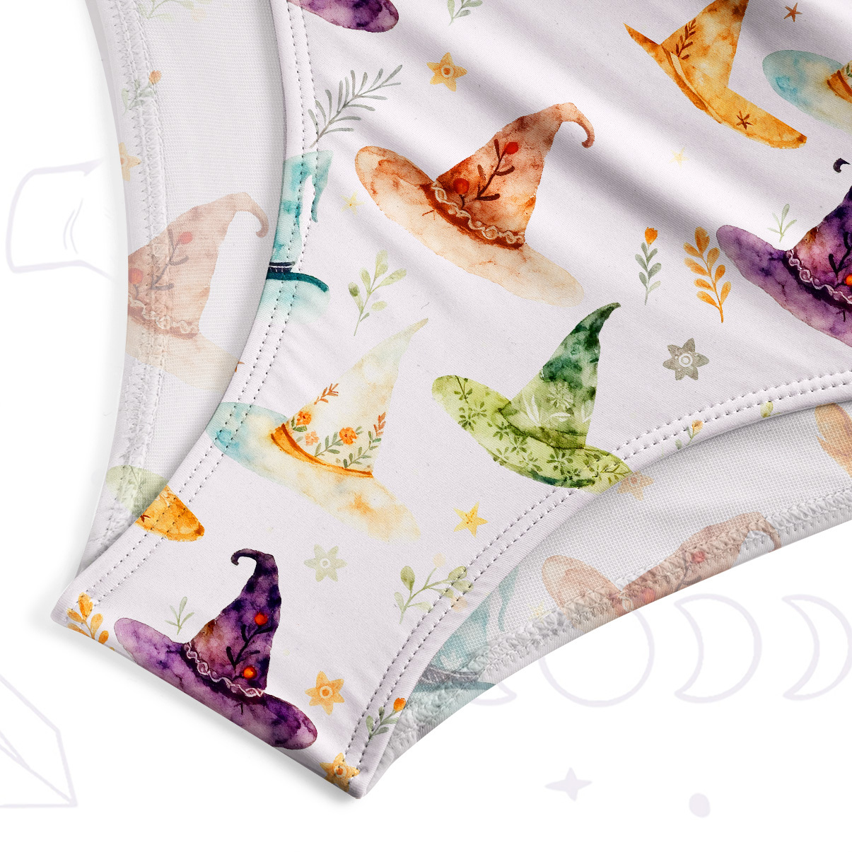 Purplehecate Witch Hat One-Piece Swimsuit